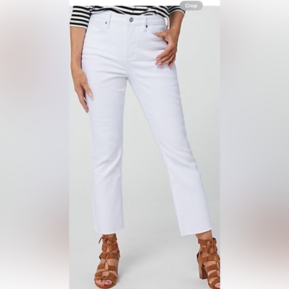 NYDJ Optic White Slim Boot Cut Jean with Frey Hem size 18W